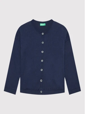 United Colors Of Benetton Kardigan 1194G5007 Granatowy Regular Fit