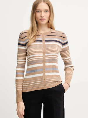 United Colors of Benetton kardigan damski kolor brązowy lekki 1E3RE502D