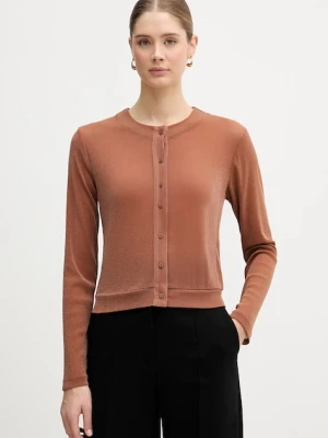 United Colors of Benetton kardigan damski kolor brązowy lekki 33UXD500Y