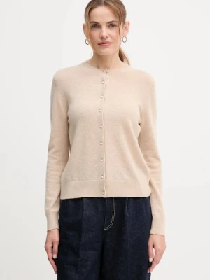 United Colors of Benetton kardigan kaszmirowy damski kolor beżowy 1033D502A