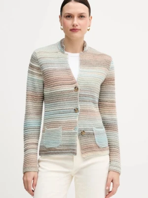 United Colors of Benetton kardigan wełniany kolor beżowy 105CD6880