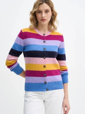 United Colors of Benetton kardigan wełniany kolor multicolor lekki 103ME5014