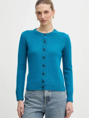 United Colors of Benetton kardigan wełniany kolor niebieski 103ME500L