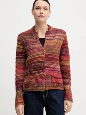 United Colors of Benetton kardigan wełniany kolor pomarańczowy 105CD6880