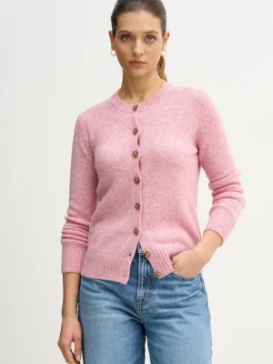 United Colors of Benetton kardigan wełniany kolor różowy 103ME500L