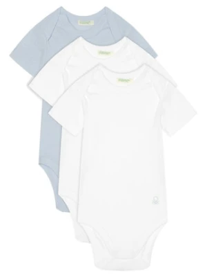 United Colors Of Benetton Komplet 3 par body dziecięcych 3GI70B079 Niebieski
