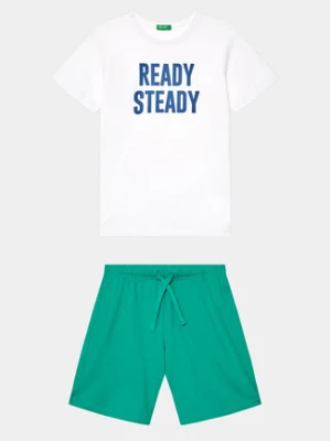 United Colors Of Benetton Komplet t-shirt i spodenki 3096CK006 Kolorowy Regular Fit