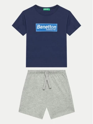 United Colors Of Benetton Komplet t-shirt i spodenki 3096GK00I Kolorowy Regular Fit