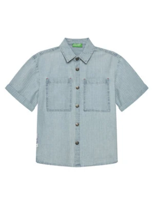 United Colors Of Benetton Koszula 53Z9CQ046 Niebieski Regular Fit