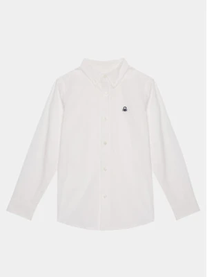 United Colors Of Benetton Koszula 54AZCQ00R Biały Regular Fit