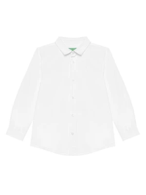 United Colors Of Benetton Koszula 54AZGQ00J Biały Regular Fit
