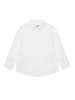 United Colors Of Benetton Koszula 59UXGQ029 Biały Regular Fit