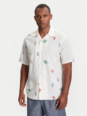 United Colors Of Benetton Koszula 5HPWUQ05B Beżowy Regular Fit
