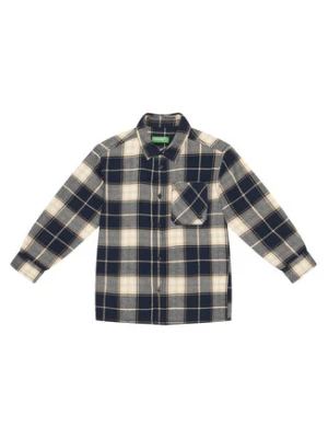 United Colors Of Benetton Koszula 5LQHCQ04B Granatowy Oversize