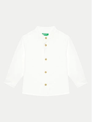United Colors Of Benetton Koszula 5OK4GQ01L Biały Regular Fit