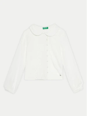 United Colors Of Benetton Koszula 5RZPCQ03H Biały Regular Fit