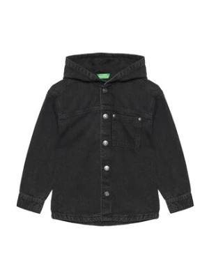 United Colors Of Benetton Koszula jeansowa 5PWACQ03X Szary Regular Fit