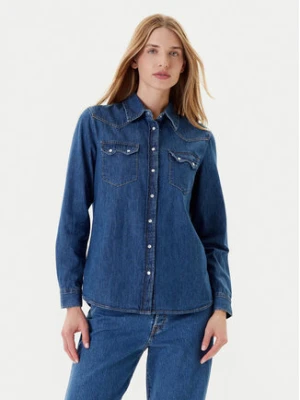United Colors Of Benetton Koszula jeansowa 5RZKDQ06T Niebieski Regular Fit
