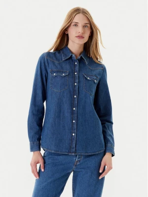 United Colors Of Benetton Koszula jeansowa 5RZKDQ06T Niebieski Regular Fit