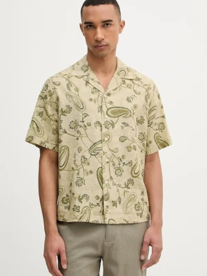 United Colors of Benetton koszula męska z lnem