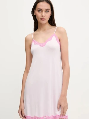 United Colors of Benetton koszula nocna damska kolor różowy 3Z123V00I