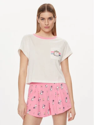 United Colors Of Benetton Koszulka piżamowa 30963M05O Écru Regular Fit