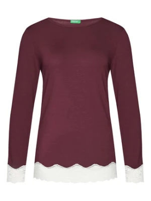 United Colors Of Benetton Koszulka piżamowa 3Z123M07X Bordowy Regular Fit
