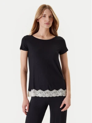 United Colors Of Benetton Koszulka piżamowa 3Z123M314 Czarny Regular Fit