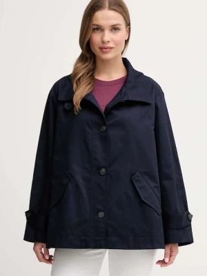 United Colors of Benetton kurtka bawełniana kolor granatowy przejściowa oversize 2QJYDN07Y