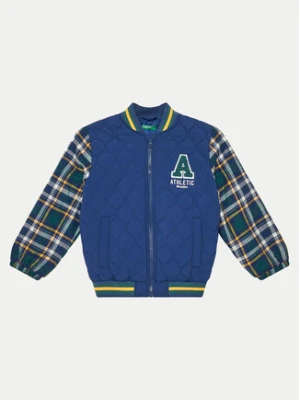 United Colors Of Benetton Kurtka bomber 240XGN02U Granatowy Regular Fit