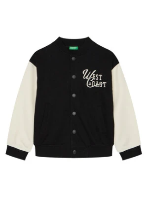 United Colors Of Benetton Kurtka bomber 32N4C504V Czarny Regular Fit