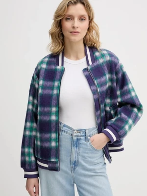 United Colors of Benetton kurtka bomber z dodatkiem wełny