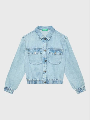 United Colors Of Benetton Kurtka jeansowa 25HHCN02E Błękitny Regular Fit