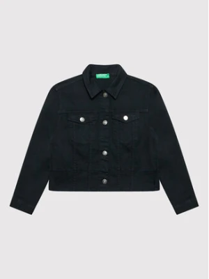 United Colors Of Benetton Kurtka jeansowa 2RISCN00G Czarny Regular Fit