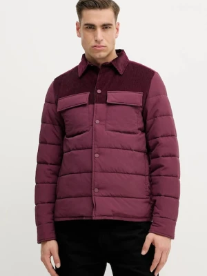 United Colors of Benetton kurtka kolor bordowy zimowa 2RWLUN06V