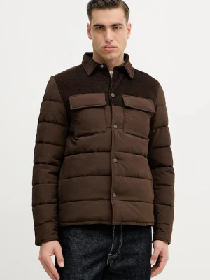 United Colors of Benetton kurtka kolor brązowy zimowa 2RWLUN06V