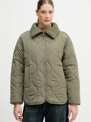United Colors of Benetton kurtka kolor zielony zimowa 2R1VDN08J