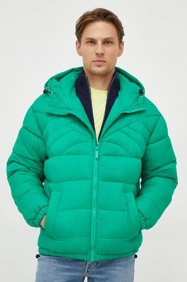 United Colors of Benetton kurtka męska kolor zielony zimowa oversize