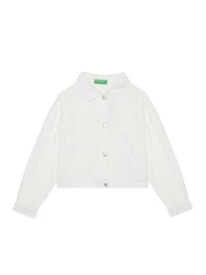 United Colors Of Benetton Kurtka przejściowa 21AQCN060 Biały Regular Fit