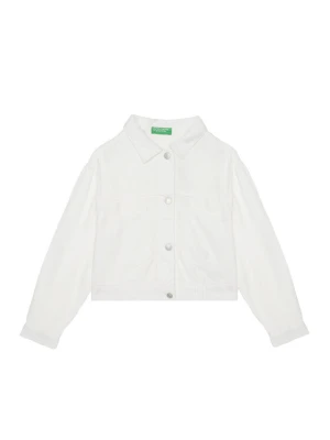 United Colors Of Benetton Kurtka przejściowa 21AQCN060 Biały Regular Fit