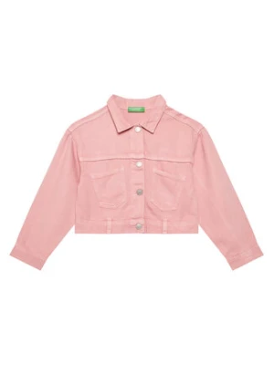 United Colors Of Benetton Kurtka przejściowa 21AQCN060 Różowy Regular Fit