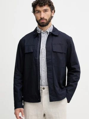 United Colors of Benetton kurtka przejściowa męska z dodatkiem lnu