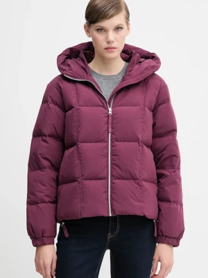 United Colors of Benetton kurtka puchowa kolor fioletowy zimowa oversize 22T6DN086