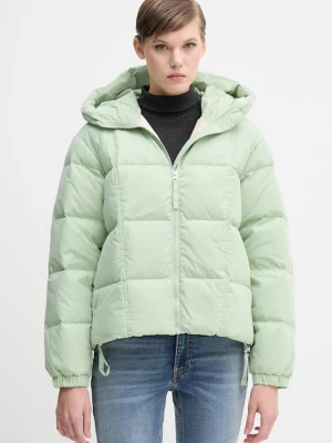 United Colors of Benetton kurtka puchowa kolor zielony zimowa oversize 22T6DN086