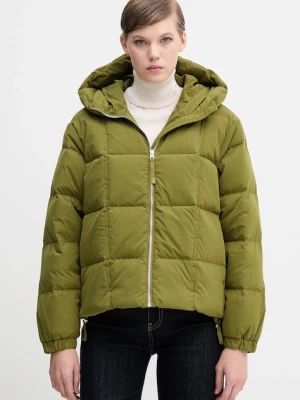 United Colors of Benetton kurtka puchowa kolor zielony zimowa oversize 22T6DN086