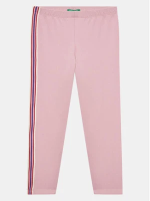 United Colors Of Benetton Legginsy 3DKEGF02W Różowy Slim Fit