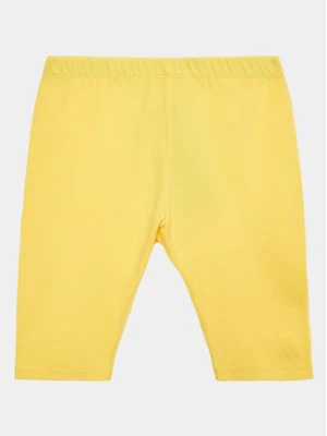 United Colors Of Benetton Legginsy 3MT1GF01M Żółty Slim Fit
