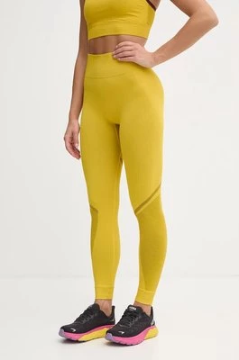 United Colors of Benetton legginsy damskie kolor żółty gładkie 189T3F00U