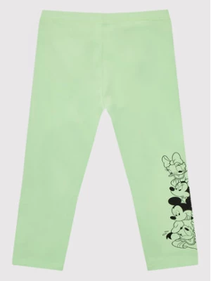 United Colors Of Benetton Legginsy DISNEY 3P4ZCF00Z Zielony Slim Fit