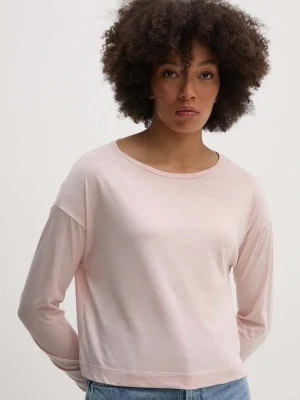 United Colors of Benetton longsleeve bawełniany kolor różowy 31VKD104I